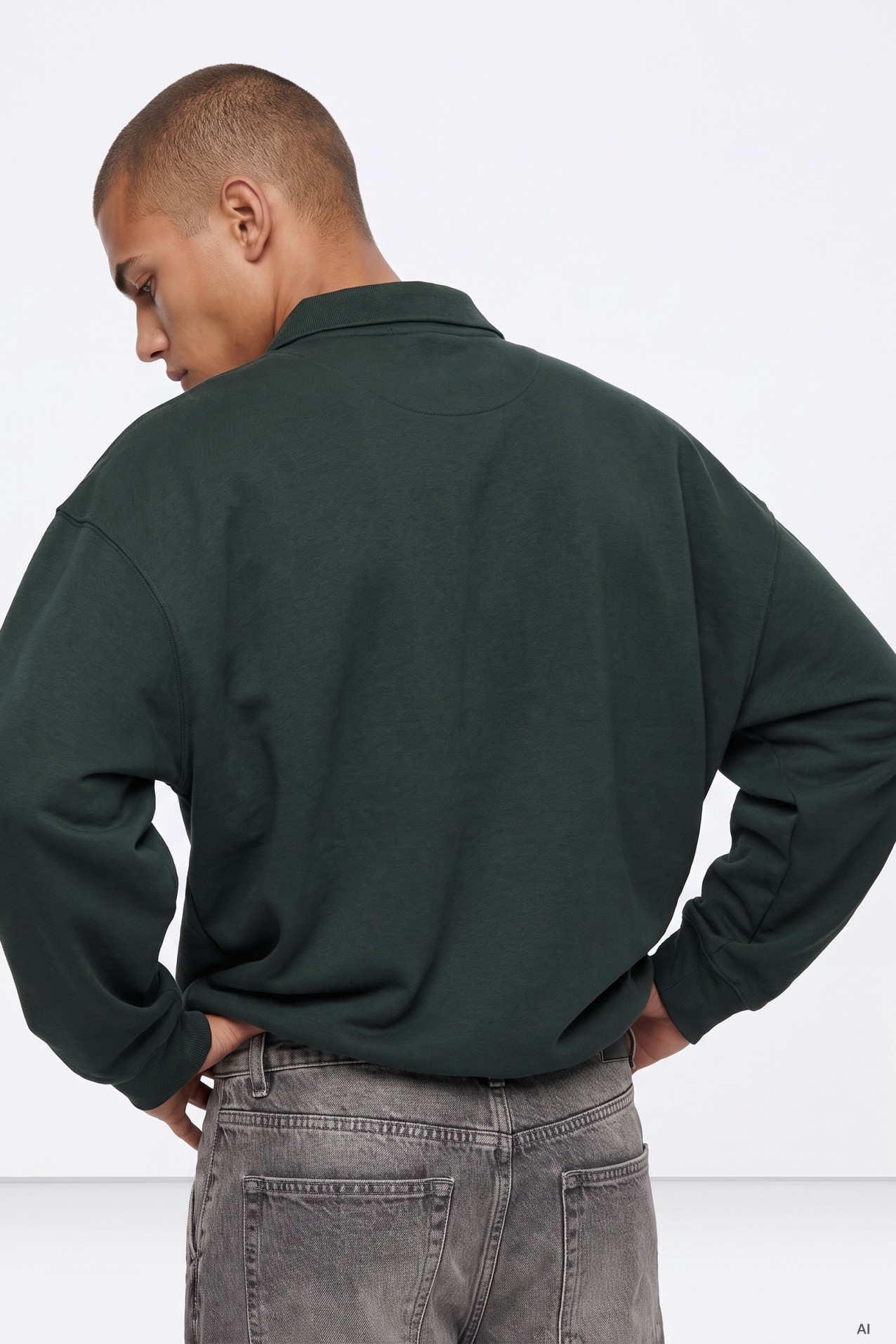 Men�s Brown Polo Sweatshirt