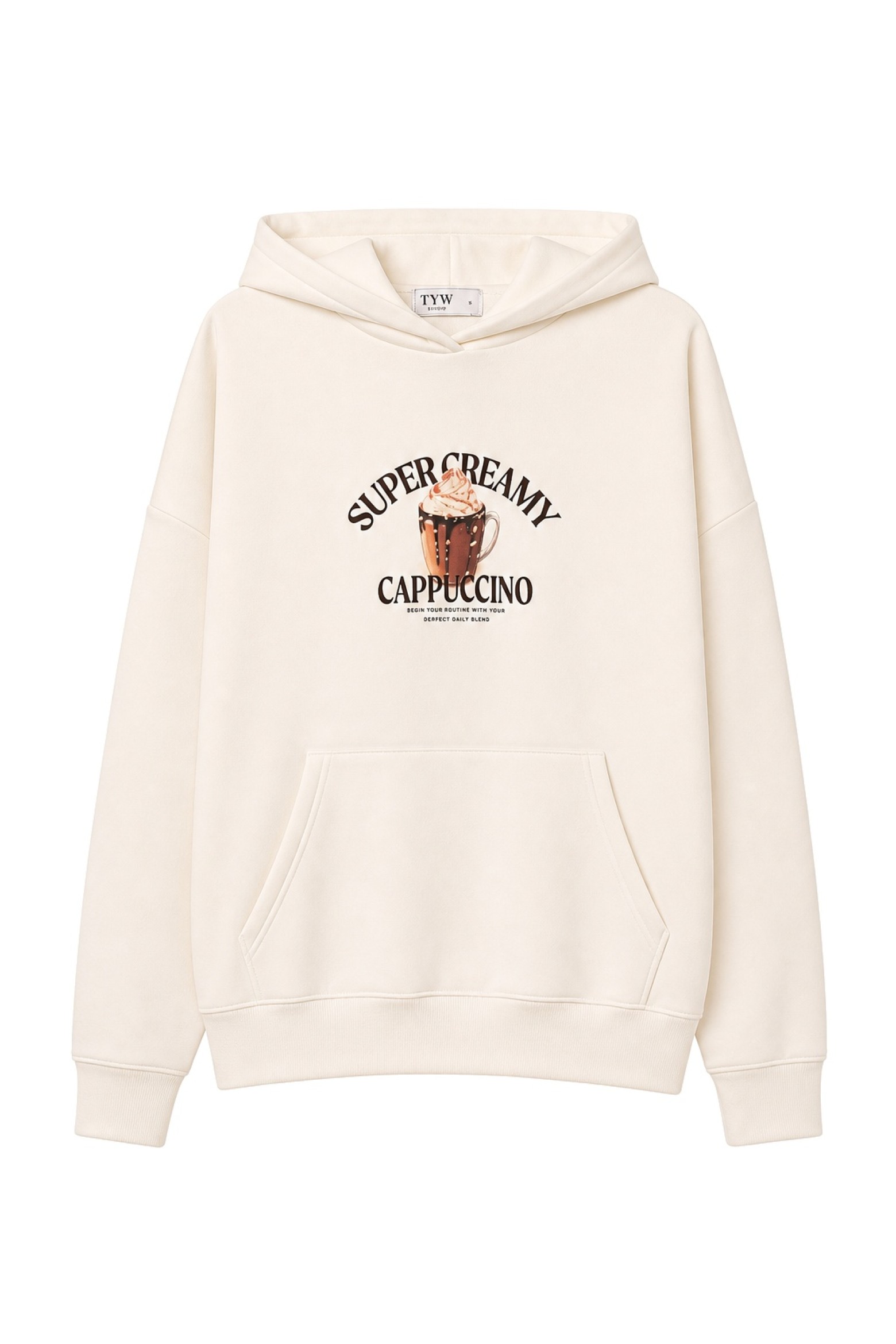 Creamy Cappuccino Graphic Hoodie