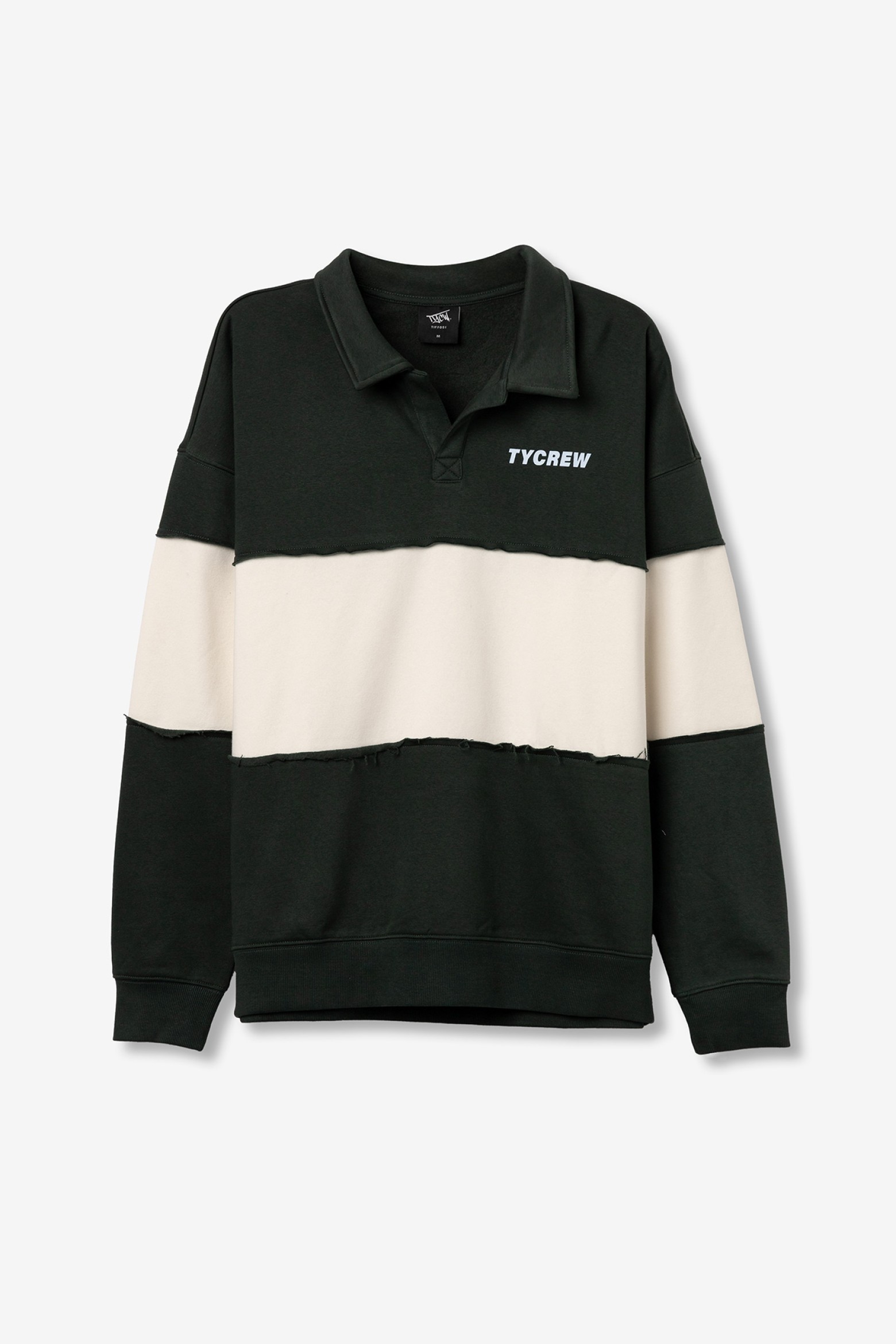 Green Colour-Block Sweatshirt