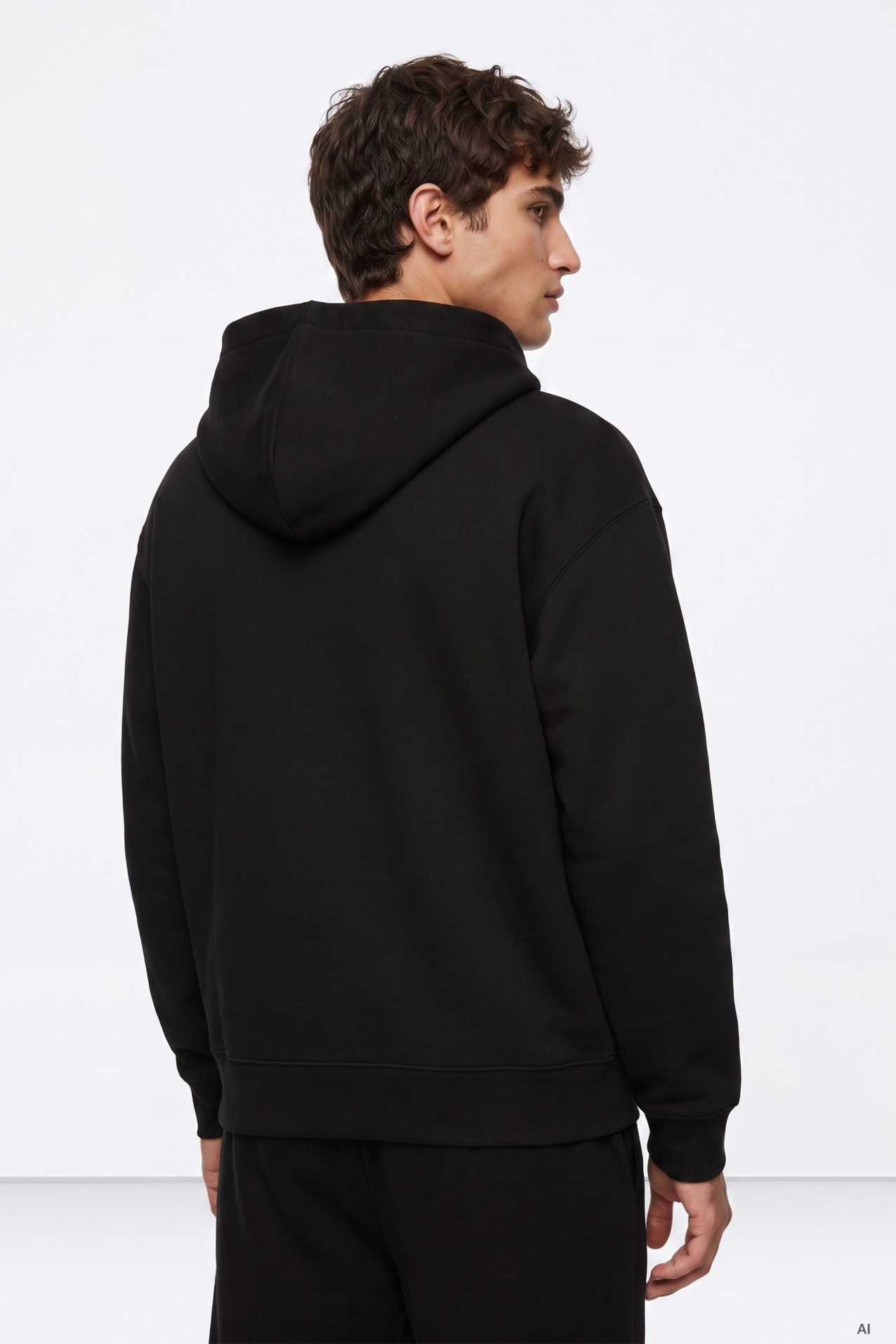 Black Zip Hoodie Jacket