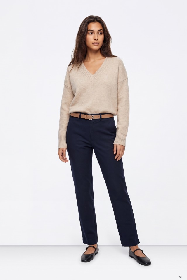 Pantalones a medida con cintur�n