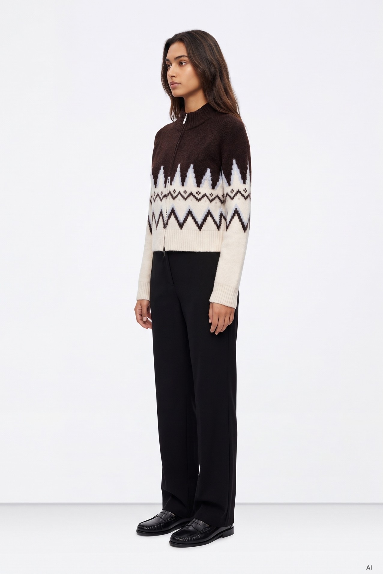 Pantal�n negro corte recto