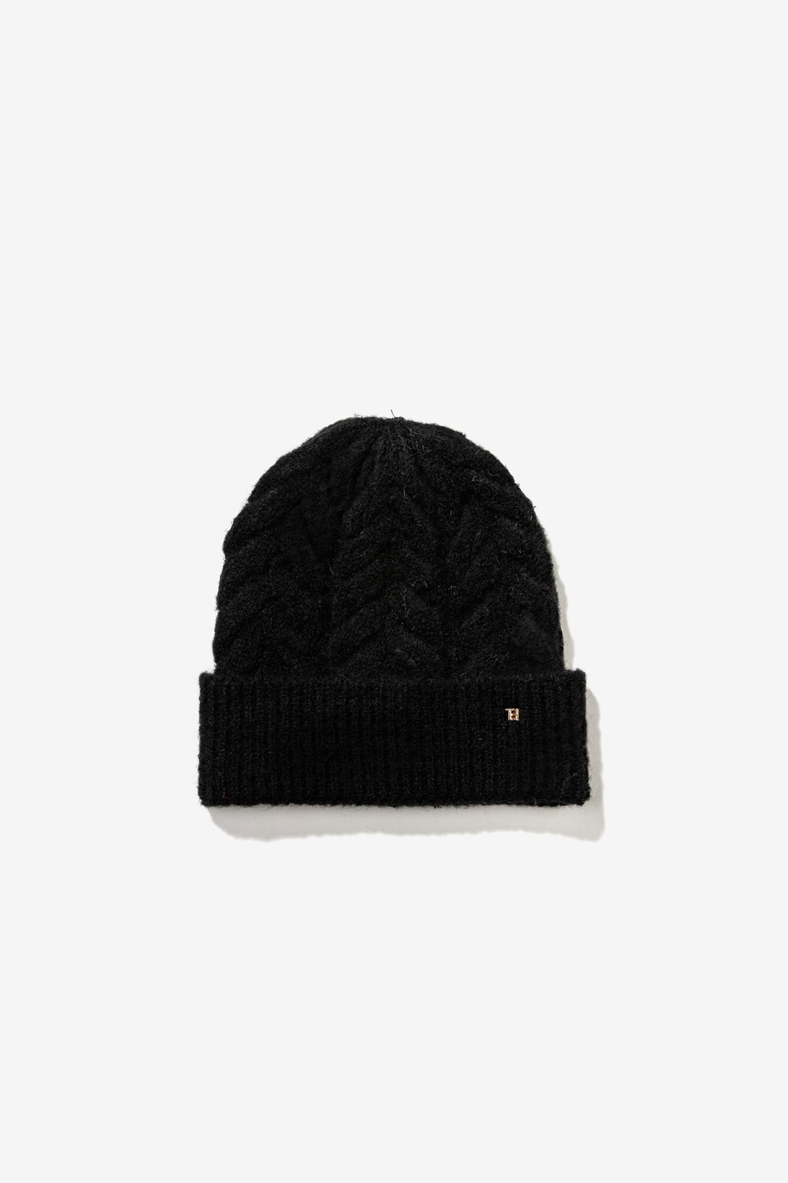 Gorro preto em malha