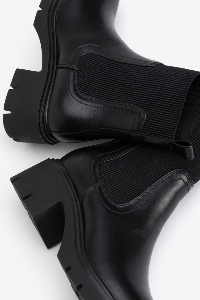 Black Chunky Ankle Boots Black Chunky Ankle Boots